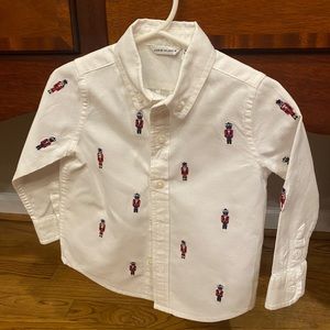 Janie & Jack Nutcracker Button Up Shirt